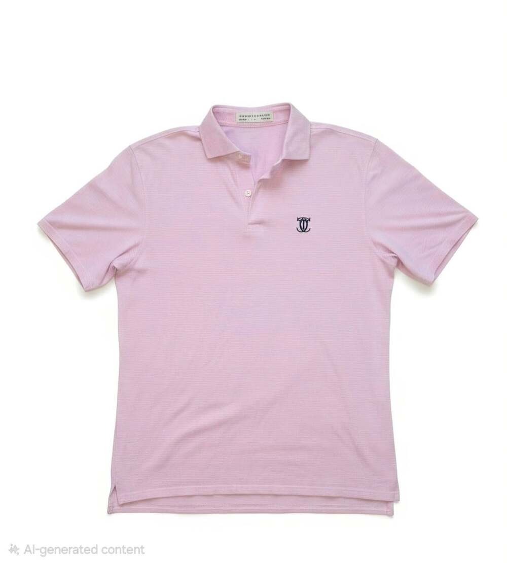 Holderness & Bourne Polo Shirt Size M Pink Logo Golf